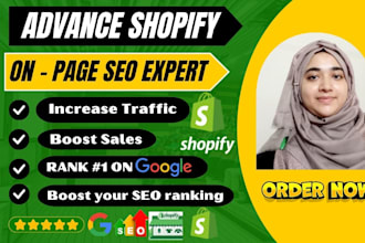 be your advance shopify on page SEO expert to boost ranking