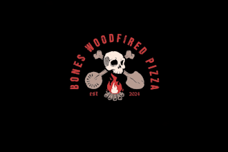 design unique edgy pizza place logo
