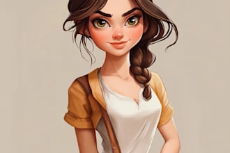 create digital character illustration