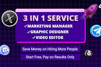 be your professional x twitter social media manager for guaranteed growth