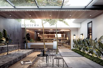 design 3d interior visualization for your cafe and restaurant