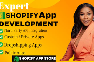 develop and publish  a custom public shopify app or from scratch and publish it