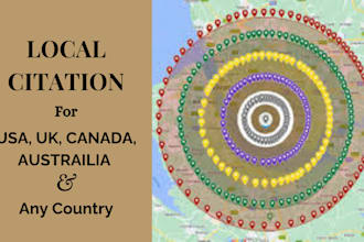 increase usa uk canada local business citations seo google map listing citation