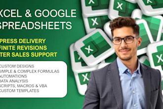 solve excel errors, create custom spreadsheets and google forms