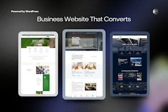create a business website for your company