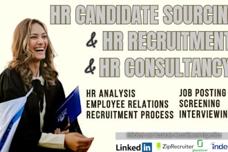offer expert HR consulting, recruitment, and talent acquisition as HR recruiter