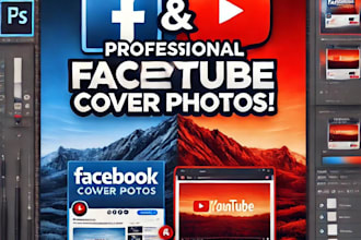 design stunnng facebook and youtube cover posters