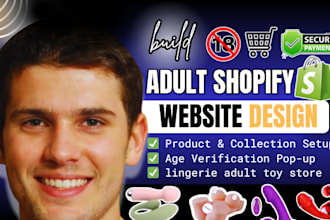 design 7 figure adult shopify store lingerie adult toy store adult web promotion