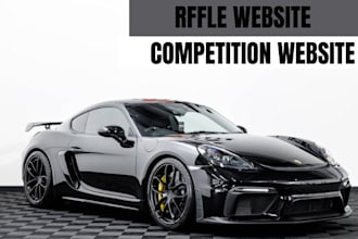 raffle website design, competition website, event website, giveaway website