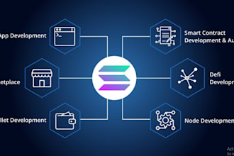 build blockchain web3 dapp launchpad on solana evm xrpl hedera