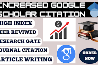 write article, backdate and increase google scholar citation using research gate