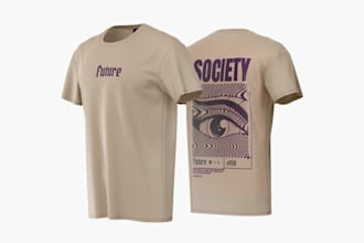 design unique and high quality t shirts with print ready files