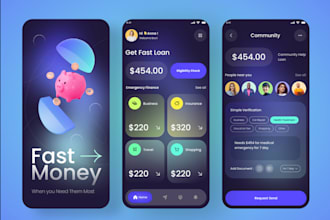 build crypto wallet app, fintech app, neobank app, mobile wallet app, loan app