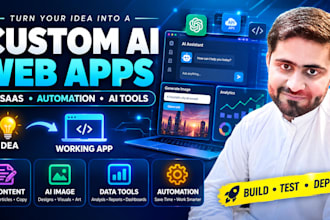 build a custom ai web app for content, data analysis and automation