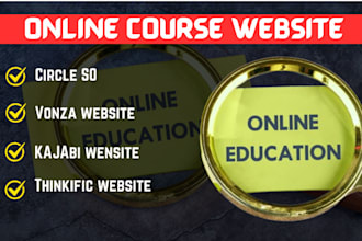 do circle so vonza thinkific payhip course website, online course kajabi website