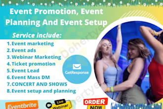 boost attendees, ticket sales, engagement with event promotion and webinar ads