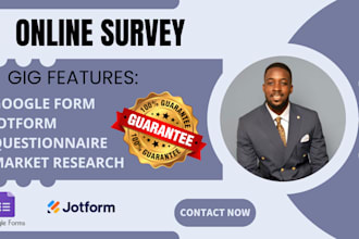 setup online survey jotform, typeform and get USA response to fill online survey