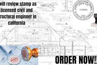 o california licensed, structural engineer, ca stamp, structural calculations