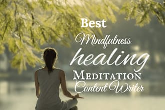 create mindfulness, meditation, training course, workbook, ebook writing