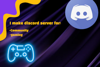 create your discord gaming and community server fast