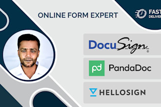 create professional docusign, pandadoc, hellosign template
