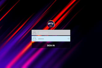 professional iptv website development, rebranding services control panel