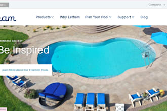design swimming pool website pool service website construction website pool web