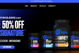 do shopify health supplement shopify store health and fitness supplement website