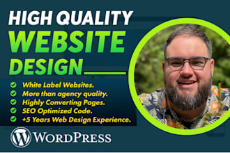 develop custom wordpress business website design with divi or elementor pro