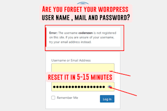reset your wordpress login password without email
