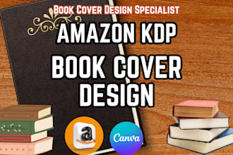 book cover design for amazon kdp book publishing