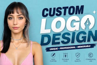 design a unique wordmark, pictorial, or emblem brand logo