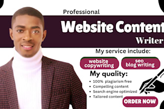 write engaging SEO website content, blog post and website copywriting