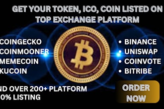 do instant coin listing,token listing,ico listing on coinmarketcap and coingecko