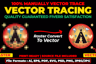 redraw, convert logo to vector, vector tracing, jpg to vector