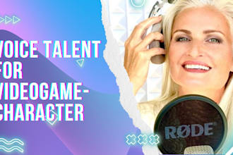 create a video game character with an attractive voice