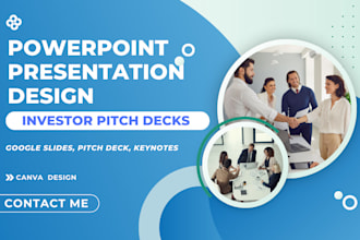 design powerpoint canva presentation google slides  investor pitch desk template