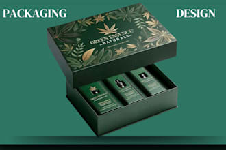 do packaging box, product box, mailer box and 3d design