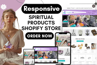 dynamic spiritual product website candle incense crystal devotional website