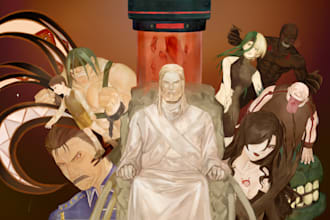 painting character you want from game, anime, manga, webtoon