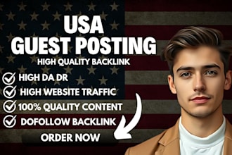 do USA guest post with high quality do follow SEO backlinks