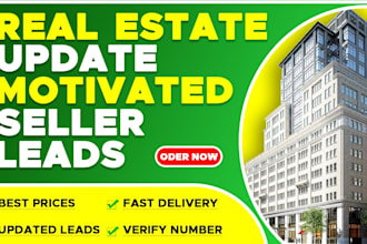 provide motivate seller,real estate, active cash buyer leads