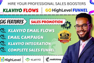 klaviyo email marketing flows shopify promotion campaigns gohighlevel automation