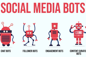 create python bot, social media bot, booking bot, python script, downloader bot