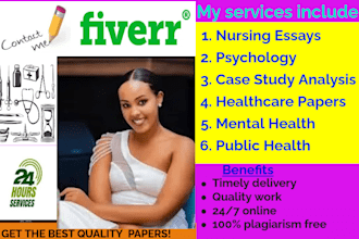 write nursing, public mental health, psychology case study