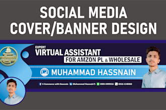 designs professional linkedin banner, modern, eye catching