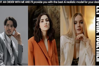 create ai fashion model for your custom clothing shop,shopify,marketing ai model