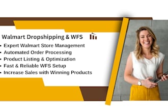 be yours walmart VA expert for wfs and dropshipping