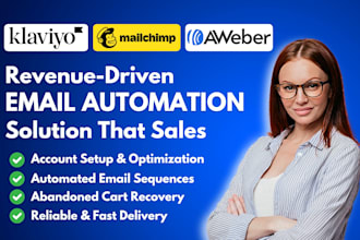setup email marketing automation for klaviyo mailchimp with shopify woocommerce
