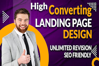 design a wordpress landing page or one page website with elementor pro